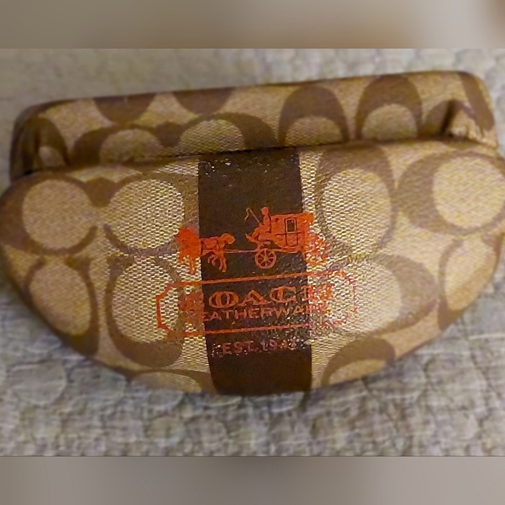 Coach large hard shell sunglasses case